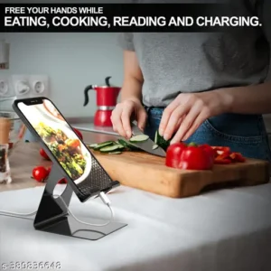 Mobile Phone Mount Tabletop Holder for Phones and Tablets – Black (Pack of 2)